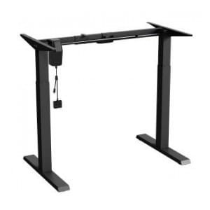 Biurko elektryczne regulacja wys. Ergo Office ER-403B, max wys 123cm, max 70 kg, bez blatu do pracy stojąco siedzącej, czarne