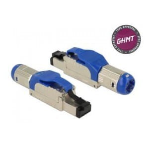 Wtyk sieciowy Delock RJ-45 kat. 8 ekranowany montaż beznarzędziowy metalowy (1 sztuka)