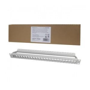 Patch panel 19" LogiLink NK4044 24 x keystone, 1U, nieekranowany, szary