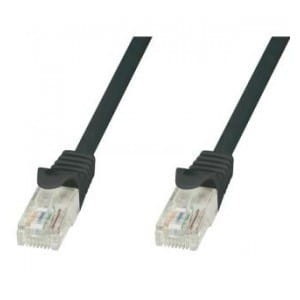 PatchCord Techly Cat.5e UTP CCA 0,25m czarny