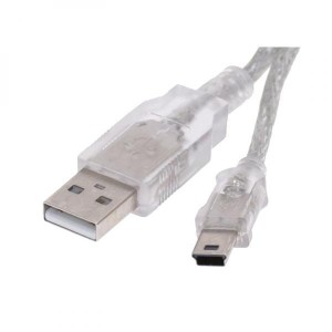 Logo USB kabel (2.0), USB A M - miniUSB (M), 1m, czarny, blistr