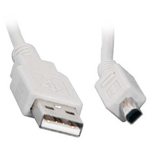 USB kabel (2.0), USB A M - 4-pin M, 1.8m, biały, MITSUMI