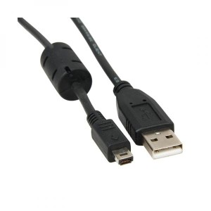 Logo USB kabel (2.0), USB A M - 14-pin M, 1.8m, czarny, blistr, FUJI
