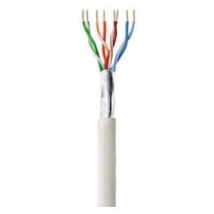 Kabel instalacyjny Techly 100% miedź skrętka Cat.6 F/UTP linka 305m szary