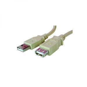 Przedłużacz USB (2.0), USB A M - USB A F, 1.8m, czarna