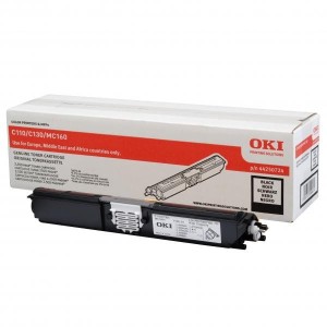 OKI oryginalny toner 44250724, black, 2500s, OKI C110, 130n, MC160, O