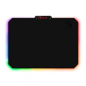 Podkładka pod mysz, MP-60R, do gry, czarna, 25,6 x 35,4 cm, A4Tech, podświetlona