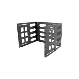 Uchwyt ścienny rack Lanberg 19" 8U 497x400/240 czarna