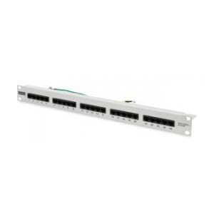 Patch panel DIGITUS ISDN telefoniczny 19" 25x RJ45 (8P4C) UTP kat. 3 szary