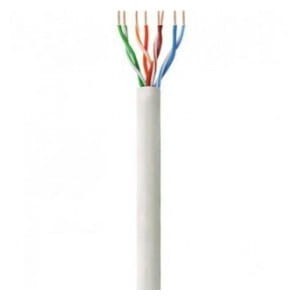 Kabel instalacyjny Techly skrętka Cat.6 UTP drut LSZH 100% miedź 305m, szary