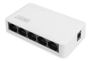 Switch niezarządzalny DIGITUS 5-portowy Gigabit Ethernet 10/100/1000Mbps biały