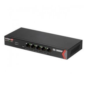 Switch zarządzalny Edimax GS-3005P 1x10/100/1000 4x10/100/1000 PoE+ Web Smart