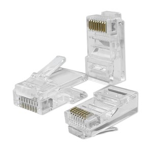 Wtyk QOLTEC złącze modularne RJ45 | CAT5e | UTP | Pozłacane styki | 10 sztuk