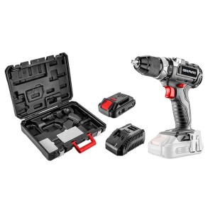 Wiertarko-wkrętarkazasilanie akumulatorem, 58G019-SET1, wiertarko-wkrętarka / bateria / ładowarka / box, 18V, zestaw 4 elementy, G
