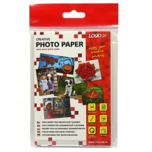 Logo 20062, foto papier, połysk, biały, 10x15cm, 4x6", 180 g/m2, 1440dpi, 20 szt., atrament