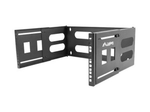 Uchwyt ścienny rack Lanberg 19" 4U 497x400/240 czarna - USZ OPAK