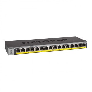 Switch niezarządzalny Netgear GS116LP 16x 10M/100M/1G PoE+ 76W