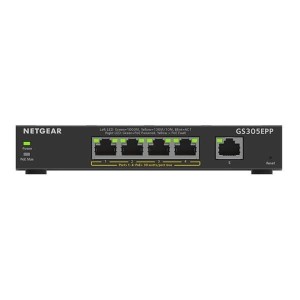 Switch zarządzalny Netgear GS305EPP-100PES 4x1GbE PoE 1x1GbE 120W