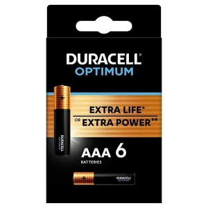 Duracell Optimum Jednorazowa alkaliczna baterie AAA, 6-pack