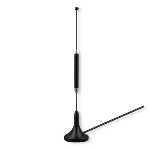 Antena 4G LTE Qoltec z podstawą magnetyczną | 5dBi | dookólna | wewnętrzna | 600-2700 MHz | SMA | 3m