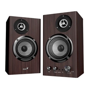 Genius głośniki SP-HF1812BT, 2.0, 50W, ciemny brąz, drewniane