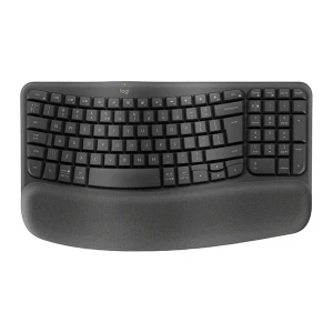 Logitech WAVE KEYS klawiatura bezprzewodowa CZ/SK, szara ergonomiczna