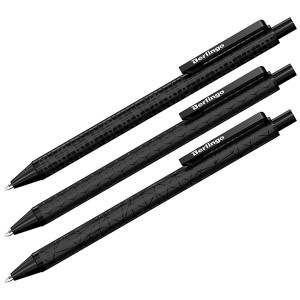 Berlingo, długopis automatyczny kulkowe, niebieskie, 24szt, 0.7mm, Double black