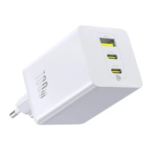 Ładowarka sieciowa Baseus GaN EnerFill FE11 P10182102213-00 szybka 100W 2xUSB-C PD + 1xUSB biała
