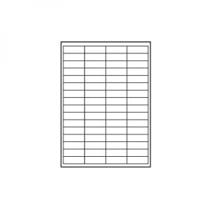 Logo etykiety 48.5mm x 16.9mm, A4, matowe, białe, 68 etykiety, 140g/m2, pakowane po 10 szt., do drukarek atramentowych i laserowyc