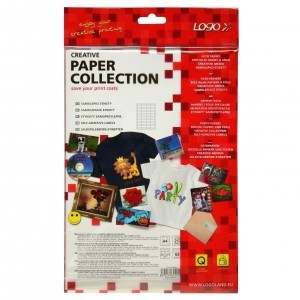 Logo etykiety 48.5mm x 16.9mm, A4, matowe, białe, 68 etykiety, 140g/m2, pakowane po 25 szt., do drukarek atramentowych i laserowyc