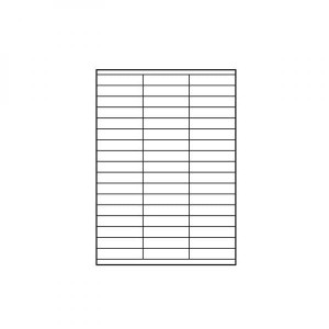 Logo etykiety 70mm x 16.9mm, A4, matowe, białe, 51 etykieta, 140g/m2, pakowane po 25 szt., do drukarek atramentowych i laserowych