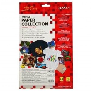 Logo samoprzylepna/y folia, przezroczysty, błyszczący, przezroczysta, A4, 125 g/m2, 1200dpi, 10 arkusza, do drukarek laserowych, L