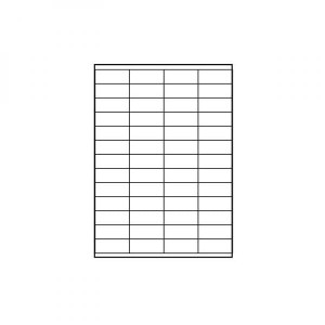 Logo etykiety 52.5mm x 21.2mm, A4, matowe, białe, 56 etykiety, 140g/m2, pakowane po 25 szt., do drukarek atramentowych i laserowyc