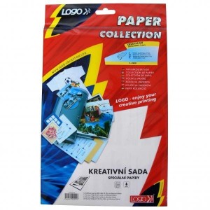 Logo papiery i folie, zestaw kreatywny, A4 + 10x15cm, 5 arkusza, do drukarek atramentowych, L