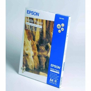 Epson Matte Paper Heavyweight, C13S041256, foto papier, matowy, silny typ biały, Stylus Photo 1270, 1290, A4, 167 g/m2, 50 szt., a