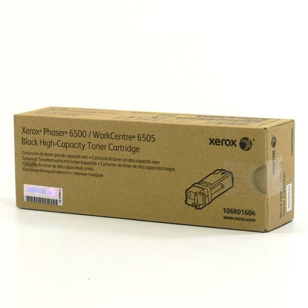 Xerox oryginalny toner 106R01604, black, 3000s, Xerox Phaser 6500, 6505, O