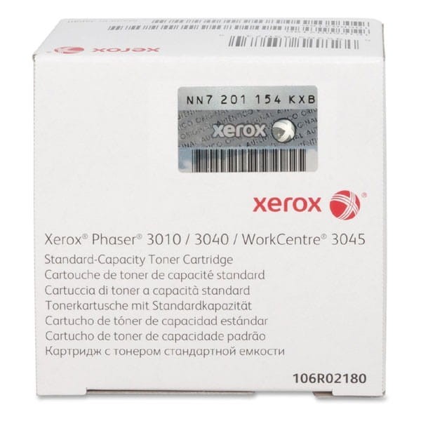 Xerox oryginalny toner 106R02180, black, 1000s, Xerox Phaser 3010, 3040, WorkCentre C3045, O