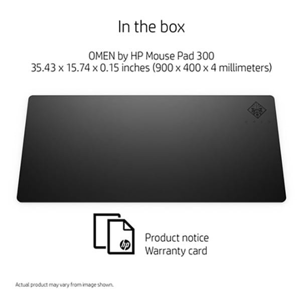 Podkładka pod mysz, OMEN by HP 300, do gry, czarna, 90x40cm, 4mm, HP