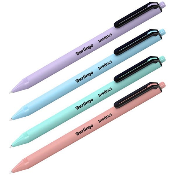 Berlingo, długopis automatyczny kulkowe, niebieskie, 30szt, 0.7mm, Instinct