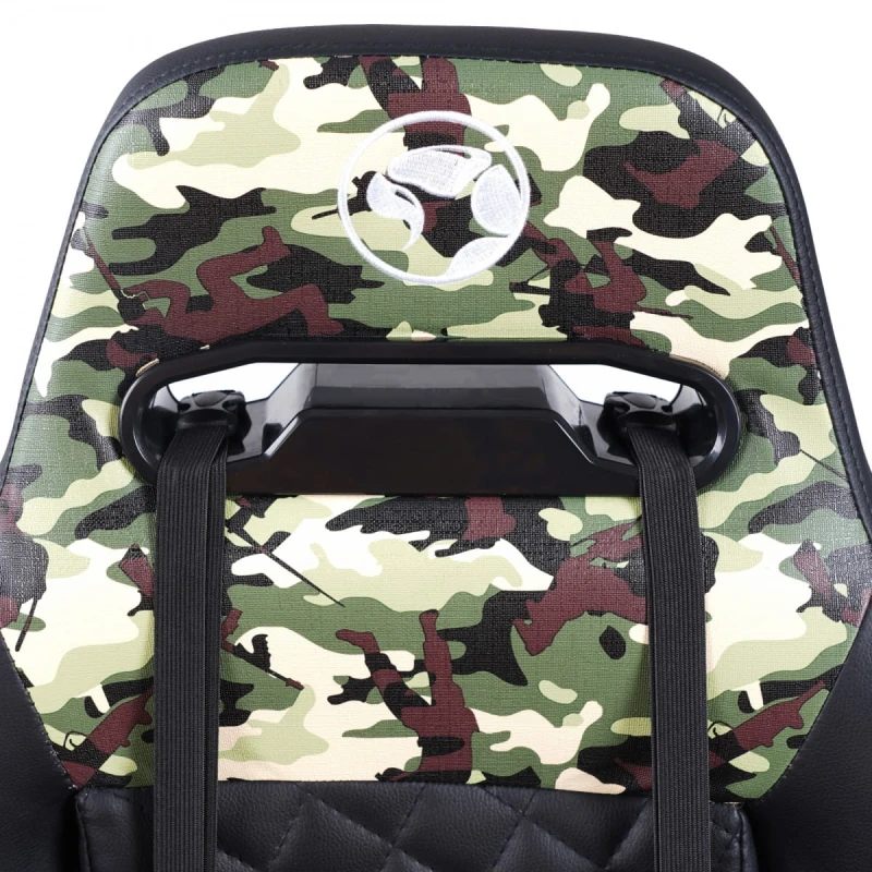 Dla gracza fotel Marvo CH-134, czarne, zagłówek i poduszka lędźwiowa