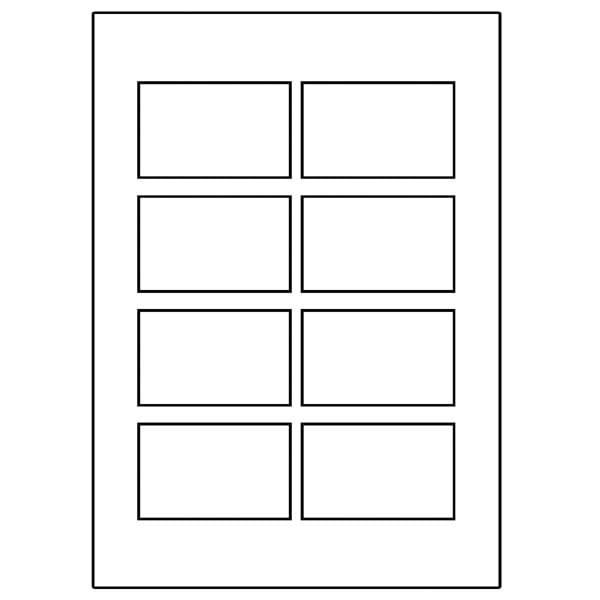 Avery Zweckform wizytówki, z gładka krawędzią, 8 szt./A4, dwustronny typ matowe, białe, A4, 260 g/m2, 85x54mm, 10 arkusza, do druk