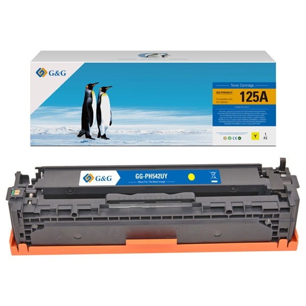 G&amp;G kompatybilny toner z CB542A, black, 1400s, NT-PH542UY, HP 125A, dla HP Color Laserjet CP1210/CP1215/CP1515N/CP1518ni/CM13, N