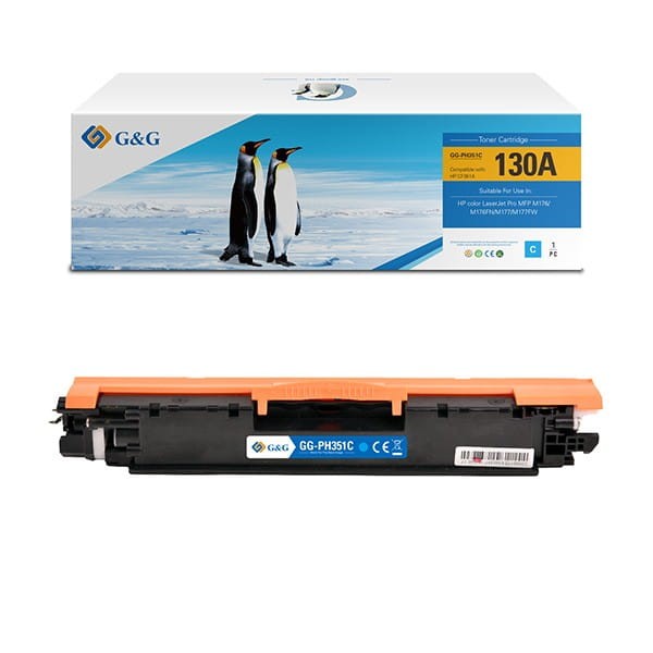 G&amp;G kompatybilny toner z CF351A, cyan, 1000s, NT-PH351C, HP 130A, dla HP Color LaserJet Pro M176n, M177fw, N