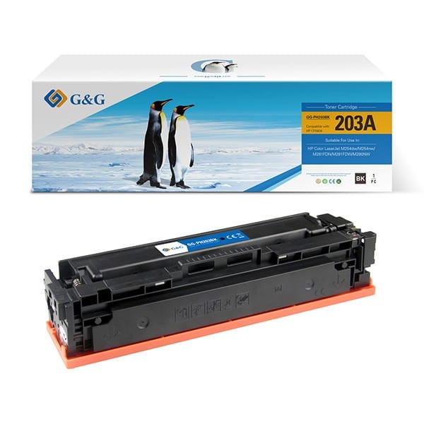 G&amp;G kompatybilny toner z CF540A, black, 1400s, NT-PH203BK, HP 203A, dla HP Color LaserJet Pro M254, M280, M281, N