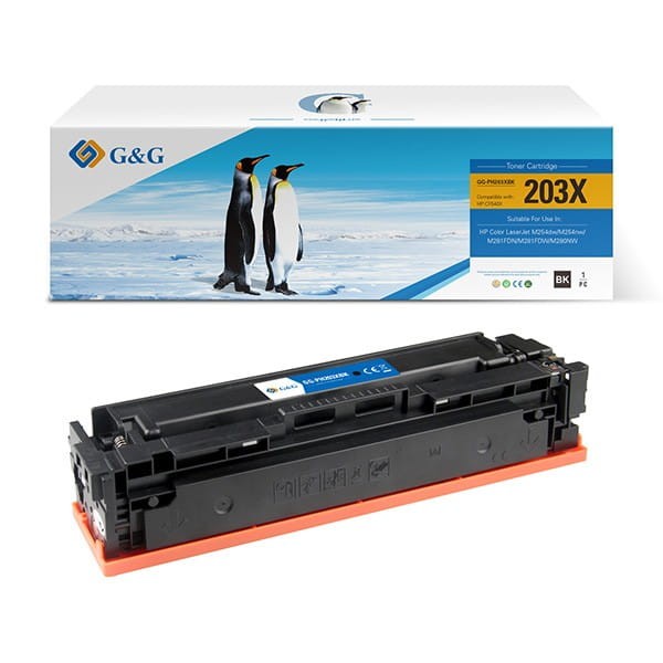 G&amp;G kompatybilny toner z CF540X, black, 3200s, NT-PH203XBK, HP 203X, high capacity, dla HP Color LaserJet Pro M254, M280, M281, N