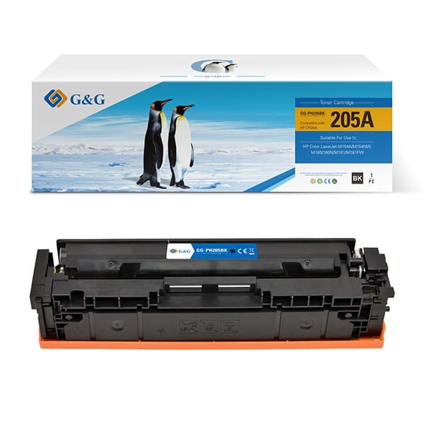G&amp;G kompatybilny toner z CF530A, black, 1100s, NT-PH205BK, HP 205A, dla HP Color LaserJet Pro M180n, M181fw, N