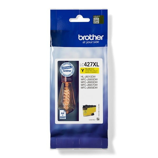 Brother oryginalny ink / tusz LC-427XLY, yellow, 5000s, Brother MFC-J5955DW, MFC-J6955DW