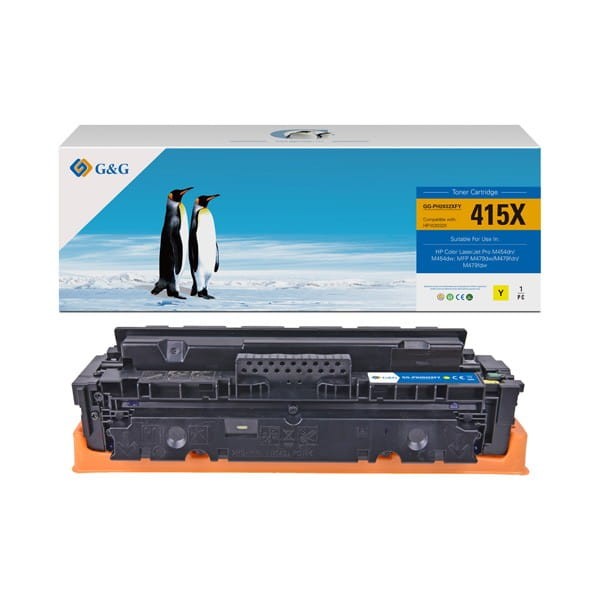 G&amp;G kompatybilny toner z W2032X, yellow, 6000s, NT-PH2032XFY, HP 415X, high capacity, dla HP Color LaserJet Pro M454, MFP M479, N