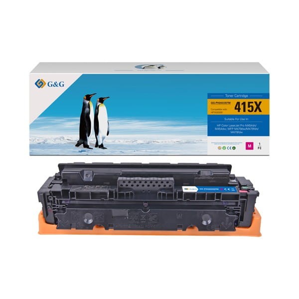G&amp;G kompatybilny toner z W2033X, magenta, 6000s, NT-PH2033XFM, HP 415X, high capacity, dla HP Color LaserJet Pro M454, MFP M479, N
