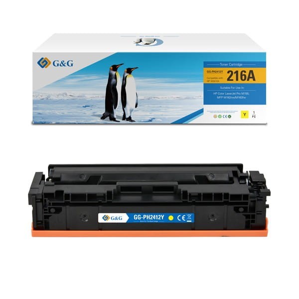 G&amp;G kompatybilny toner z W2412A, yellow, 850s, NT-PH2412Y, HP 216A, dla HP Color LaserJet Pro M182 , M183, N